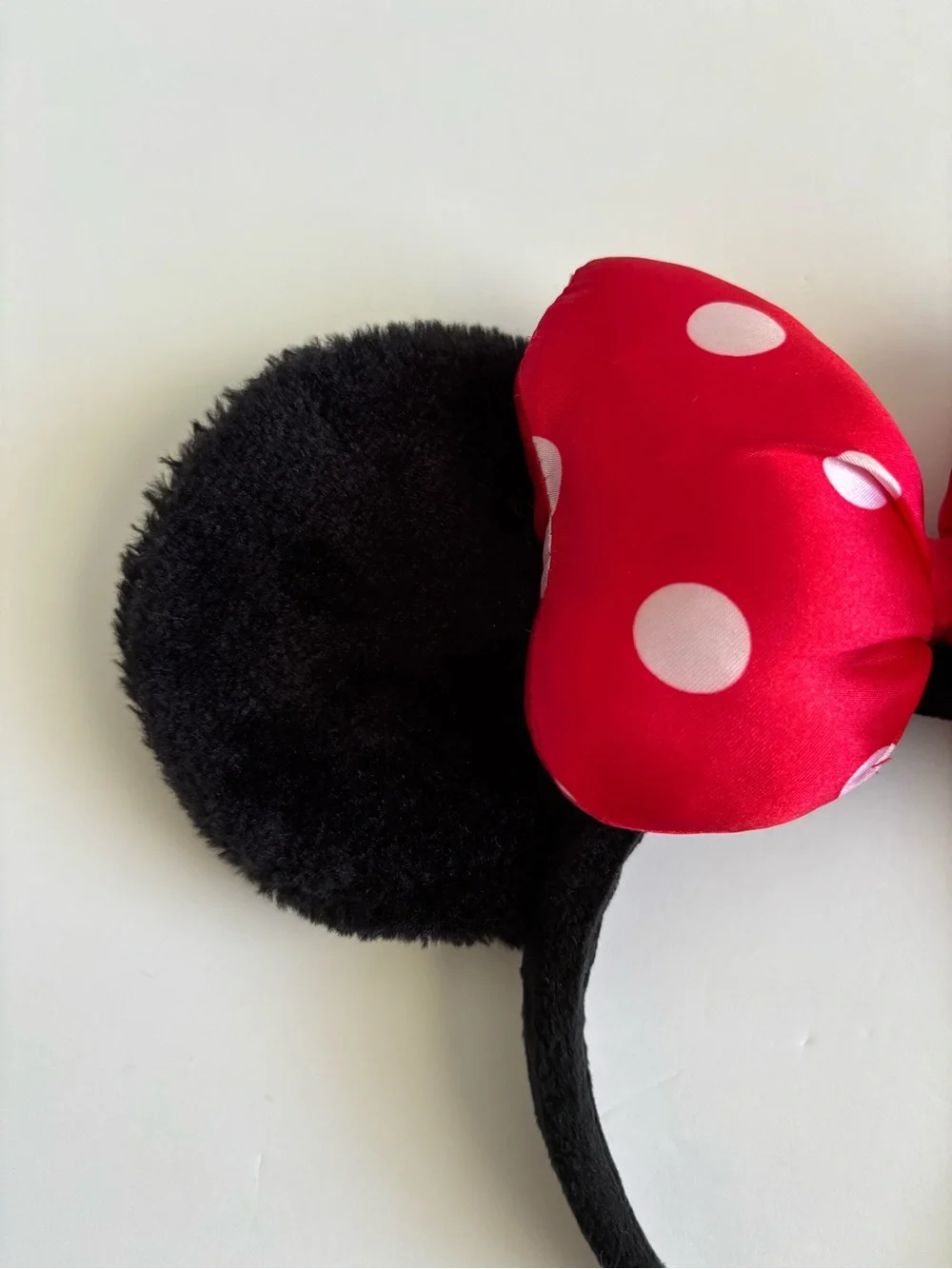 Disney Parks Minnie Mouse Red Polka Dot Bow Ears Headband